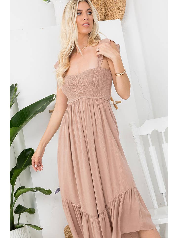 Sweet Lovely by Jen - Wholesale Jumpsuit - Women's - SW401 SOLID SMOCKED JUMPSUIT10