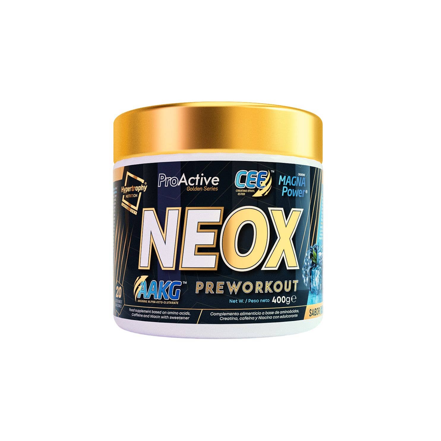 HYPERTROPHY NUTRITION - Wholesale Protein/Superfood Powder - NEOX PREWORKOUT | 400 G