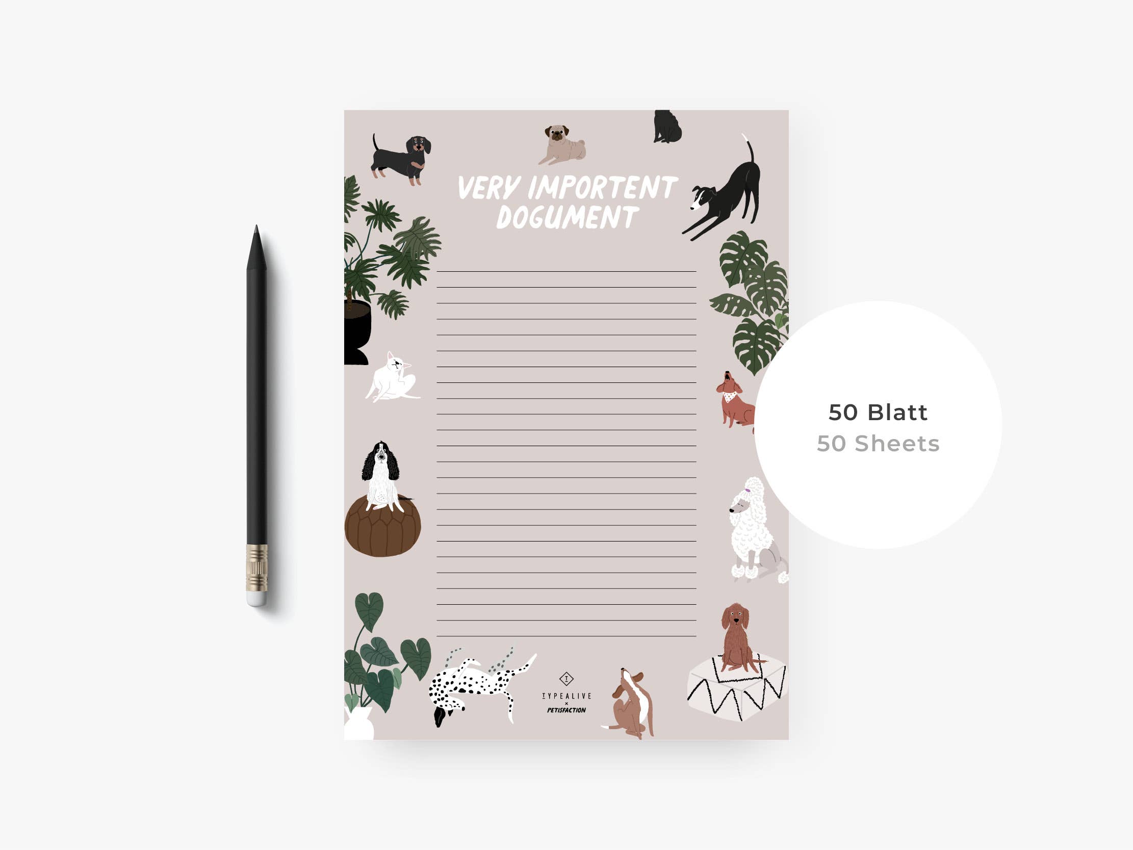 typealive - Venta al por mayor Libretas - Bloc de notas Petisfaction «DOGS»4