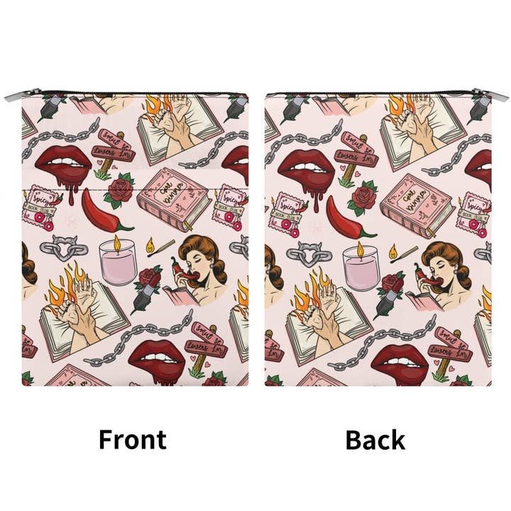 OhhhSoPeachy - Wholesale Book cover - Handmade Book Sleeve with Zipper - Personalized Smut Design, 600D Canvas Fabric, Protects Books & Kindle While Traveling, Bookish Gift5