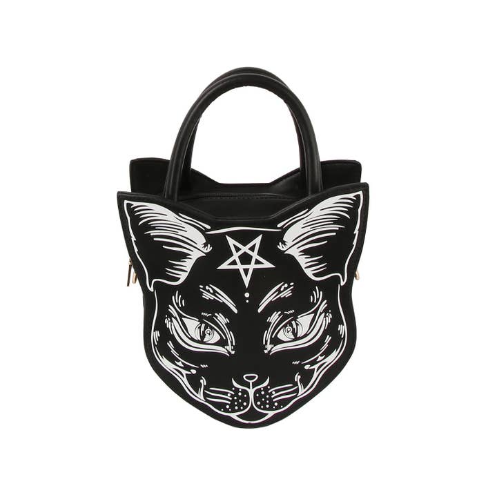 Black Mystic Feline Crossbody for wholesale on Faire