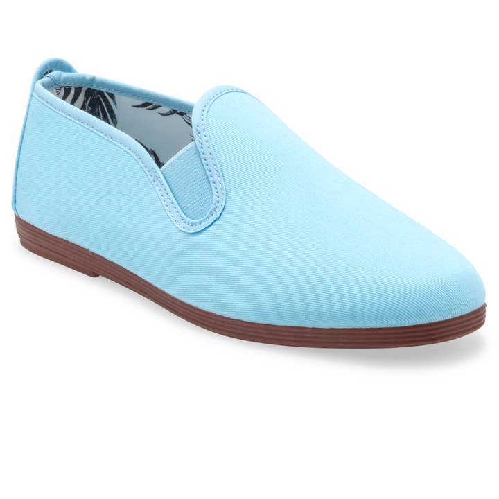 Womens Baby Blue Arnedo Slip on Plimsoll for wholesale by Flossy Shoes