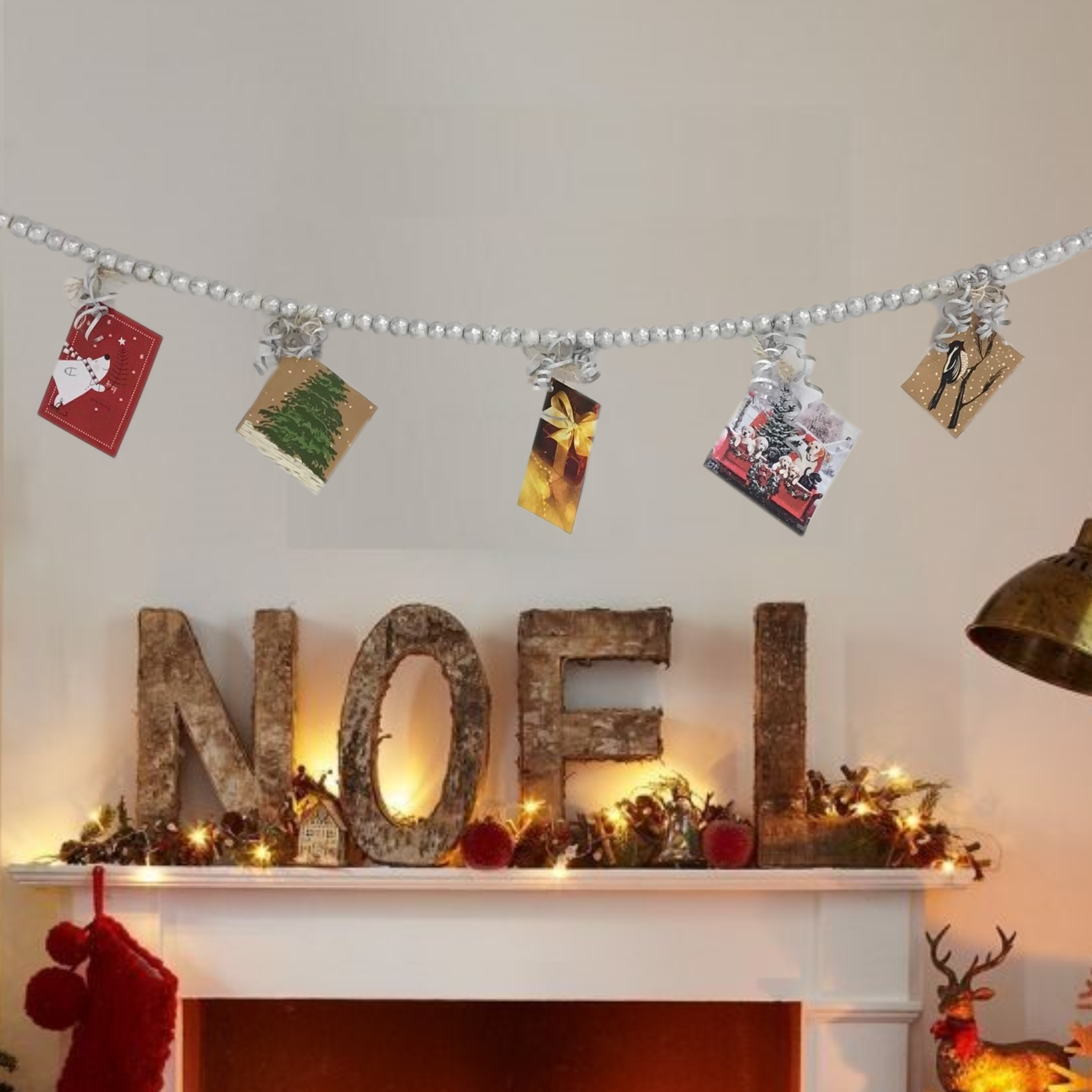 Wilco Home - Wholesale Slingers - 90" WD BOHO Bead Garland voor Kerstmis, herfst en elke dag17