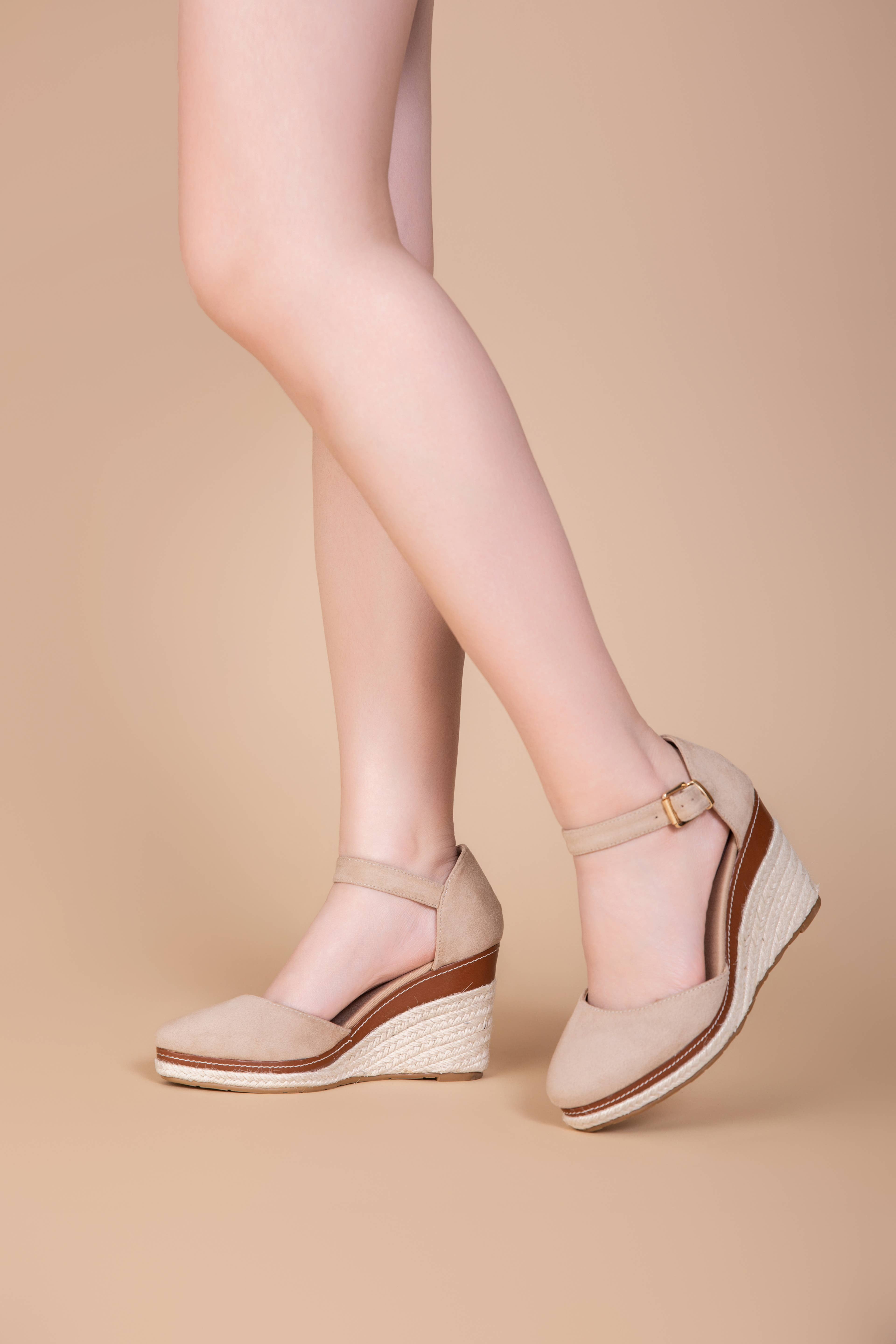 LADY GLORY - Wholesale Wedges - Women's - Wedge espadrille sandals in suede4