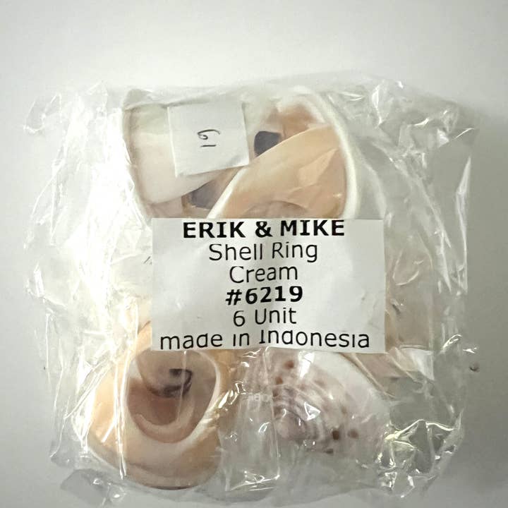 Erik & Mike - Wholesale Band/Stacked Ring - Shell Ring Carved Swirl Pattern3