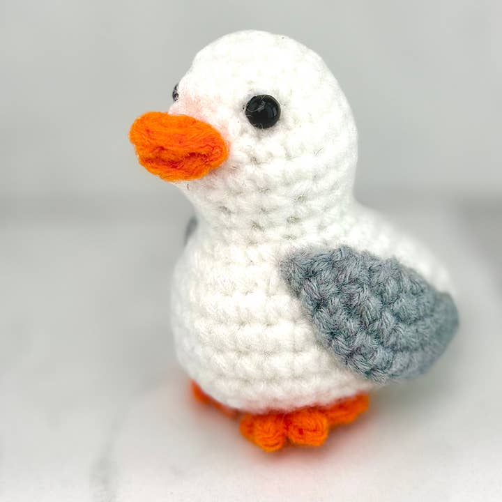 Hand Knitted Seagull 3" for wholesale by SS handcrafted Art