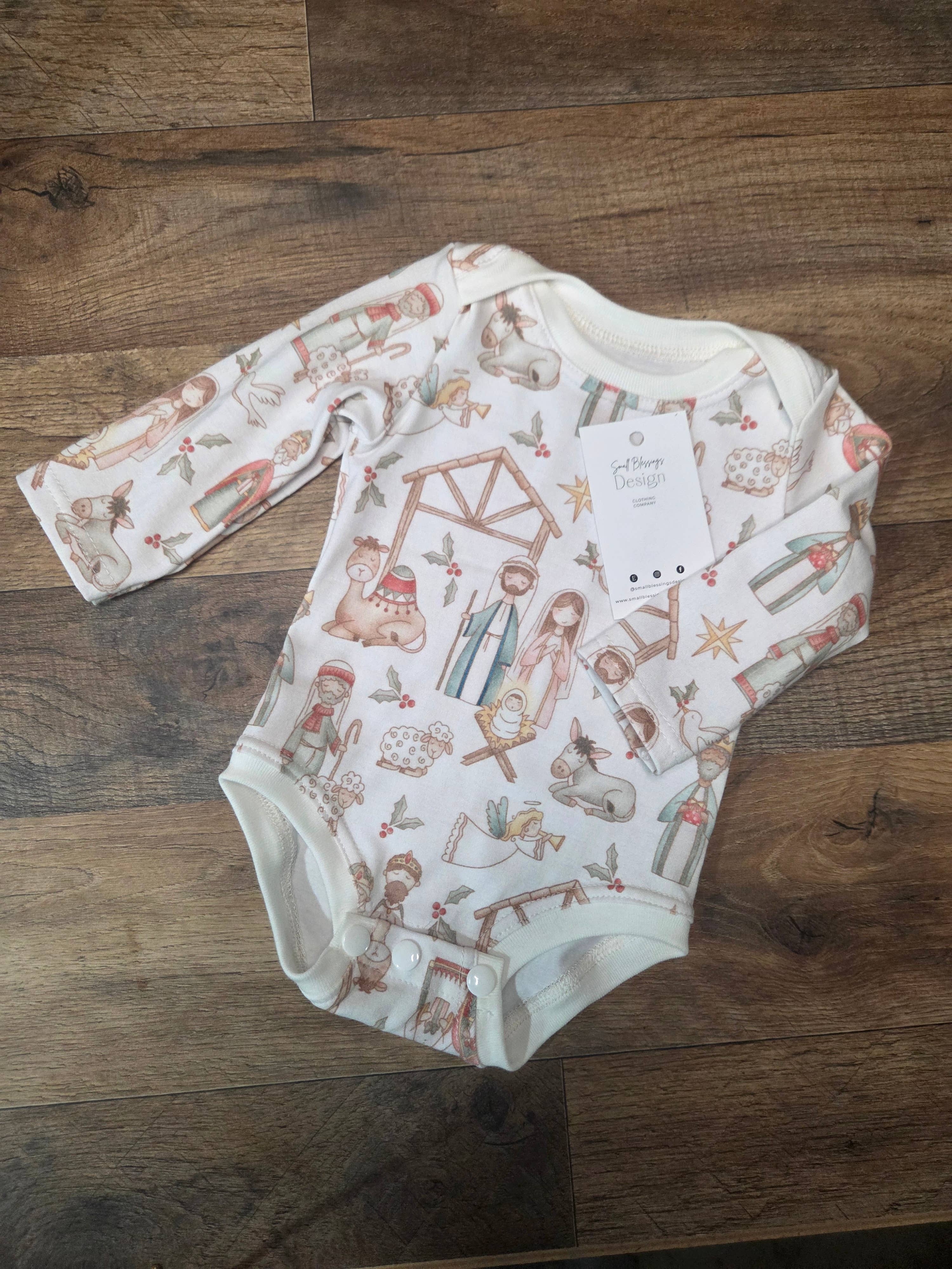Small Blessings Design - Wholesale Bodysuit (Non-Footed) - Baby - Infant bodysuit, Christmas clothing, infant romper0