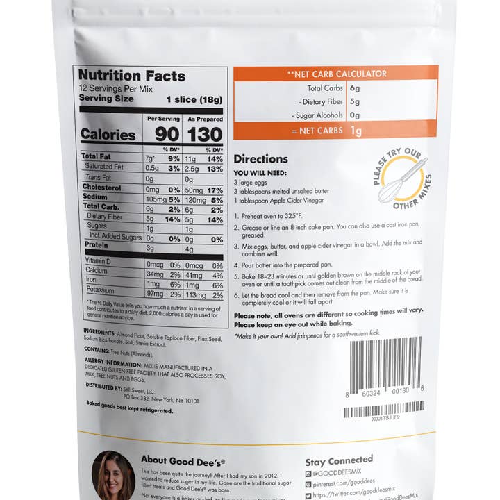Good Dee's - Wholesale Bread Mix - Good Dee’s Corn Free Bread Mix1