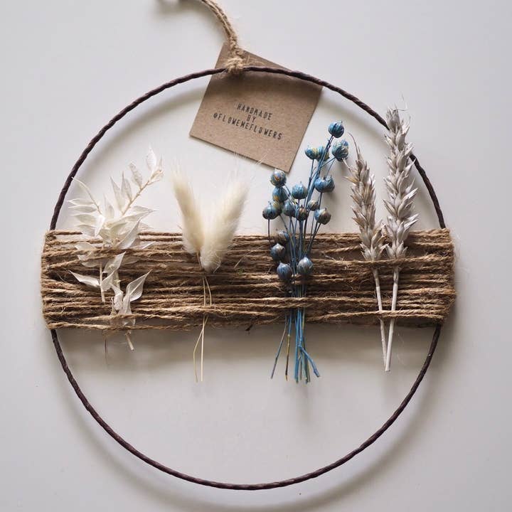 Floweme - Wholesale Wreath - Dried Flower Wreath | Wreath | Flower Loop | Blue2