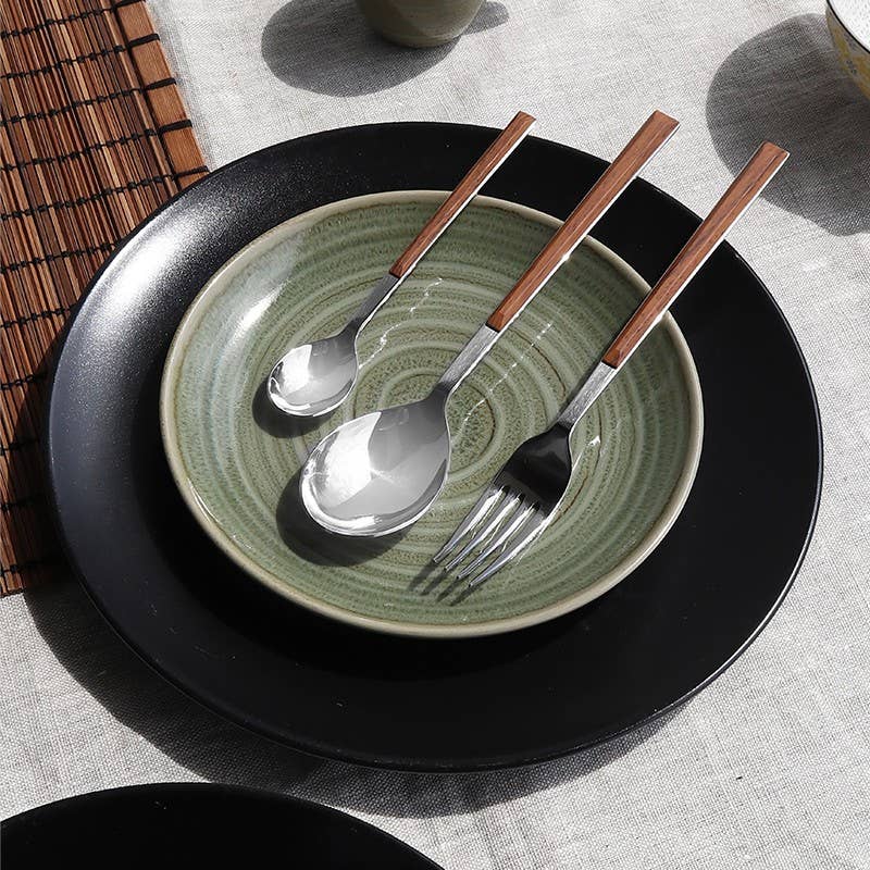 Pintinox - Wholesale Assorted Cutlery Set - Sushi Queen Stainless steel cutlery with mahogany handle1