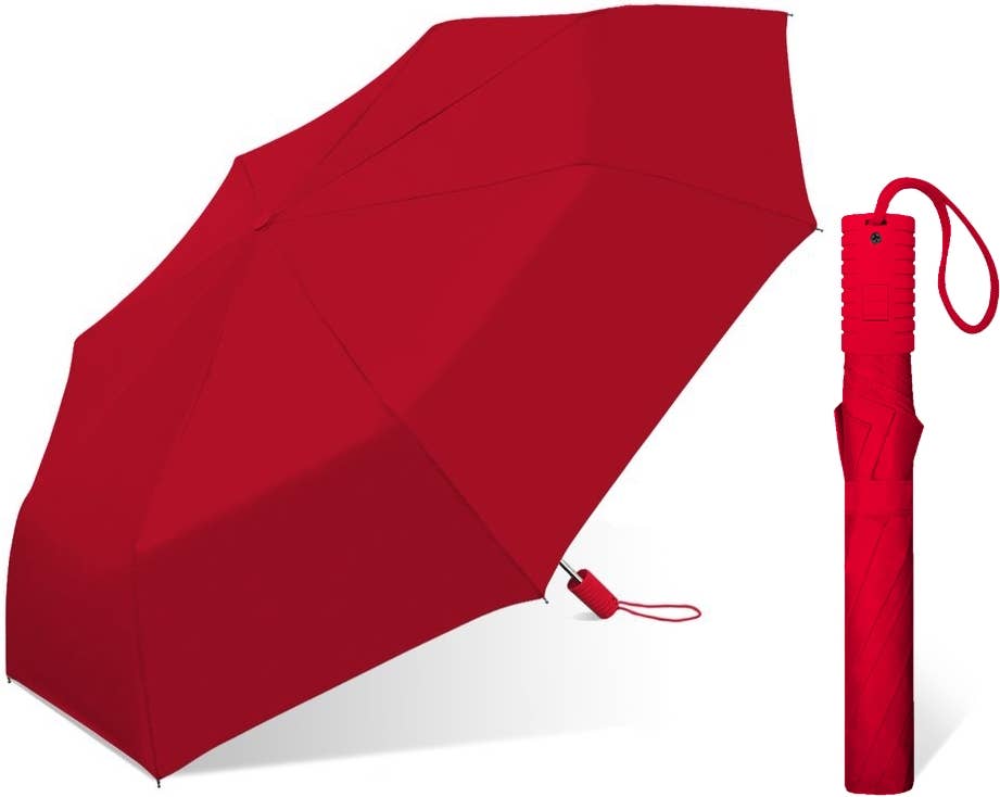 Chaby International - Vendita all'ingrosso Ombrello - Unisex - Ombrelli da pioggia pieghevoli automatici da 42" - colori solidi assortiti5