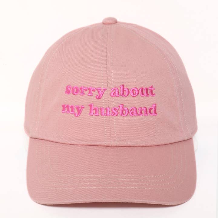David And Young - Wholesale Baseball Cap - Women's - Valentine's SORRY ABOUT MY HUSBAND Embroidery Baseball Cap2