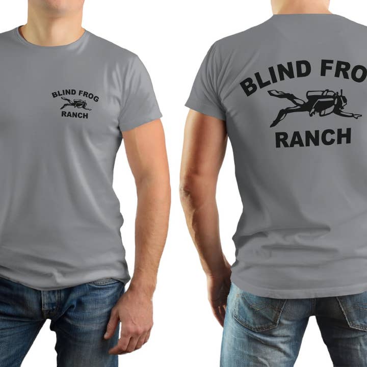 Smithco Distributing – wholesale T-shirts med screentryck – Herr – Blind Frog Ranch grafiska T-shirts - TV-serietröja, BFR-merch3