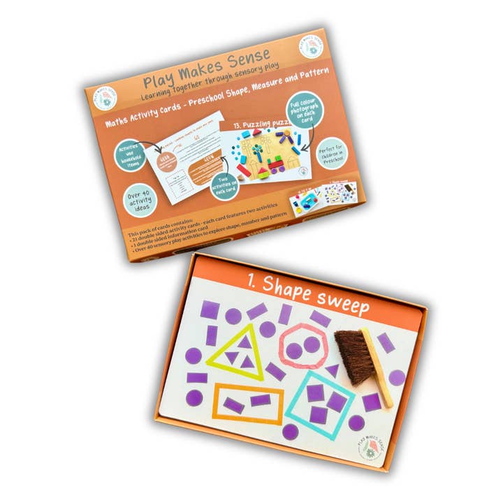 Maths Activity Cards - Preschool Shape, Measure and Pattern for wholesale by Play Makes Sense