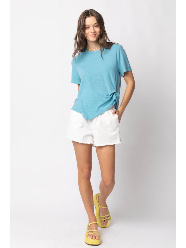 VERY J - Wholesale Knit Top - Women's - NT10973-Twisted Hem Knit Top25