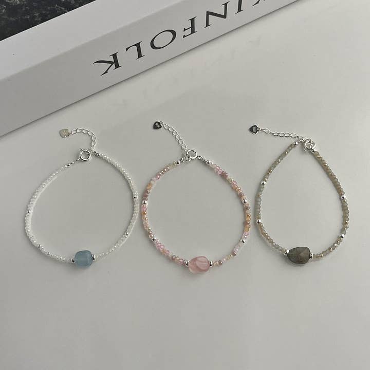 MOND HAUS - Wholesale Beaded Bracelet - Isolde Bracelet | Natural Stone & Sterling Silver 925 Beads4