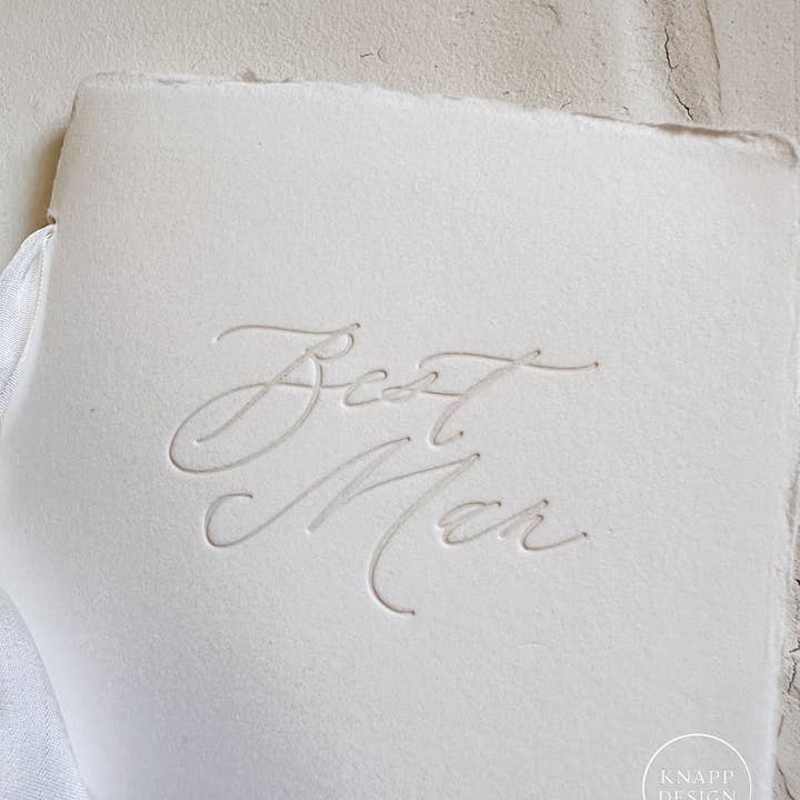 Knapp Design Co. – Großhandel Hochzeitskarte – Best Man TOAST/SPEECH Buch, Buchdruck1