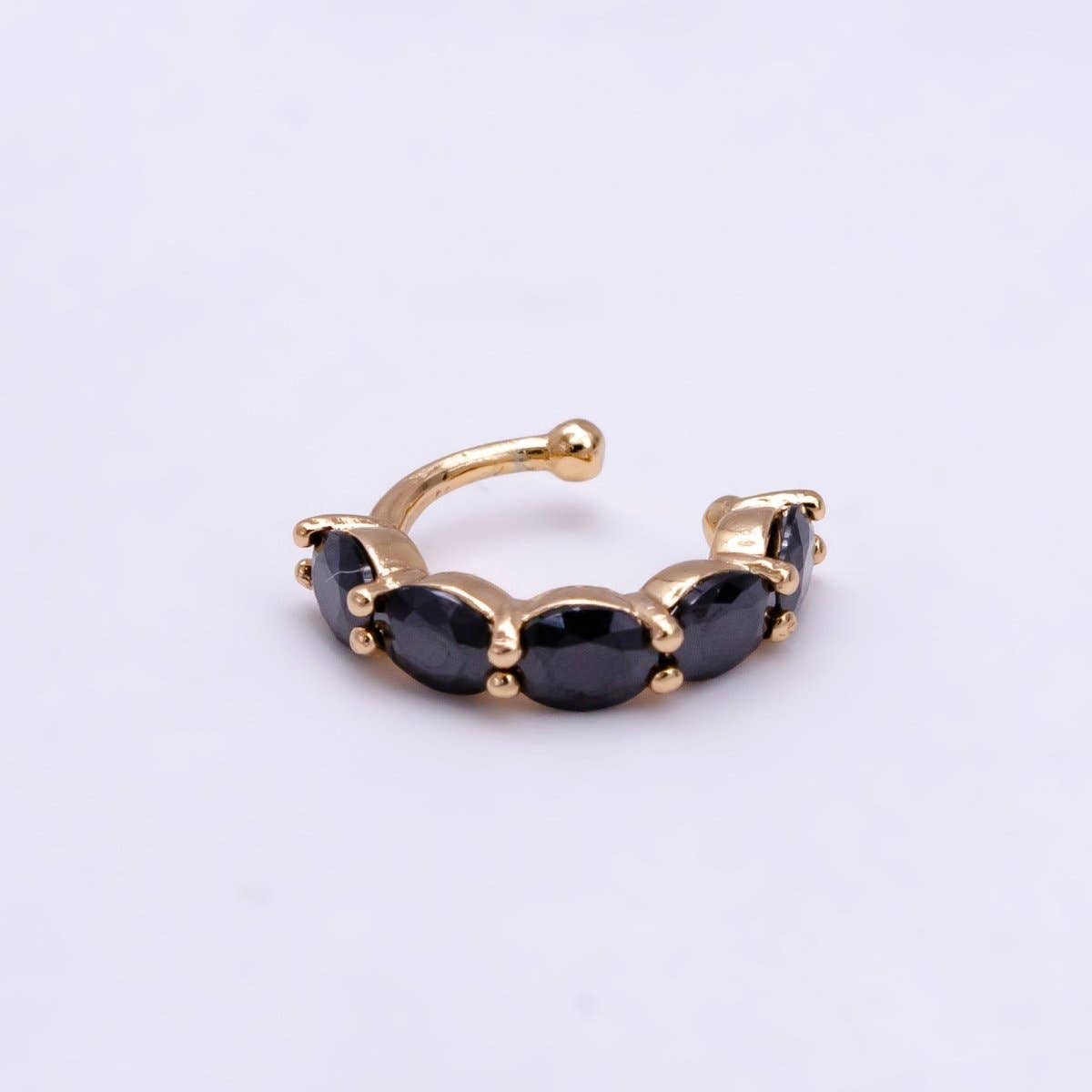 Aim Eternal - Wholesale Cuff/Wrap Earrings - 1x Ear cuff no piercing Gold with 8 Different Color cz, ear cuff, minimalist jewelry conch cuff AI-001~AI-0082