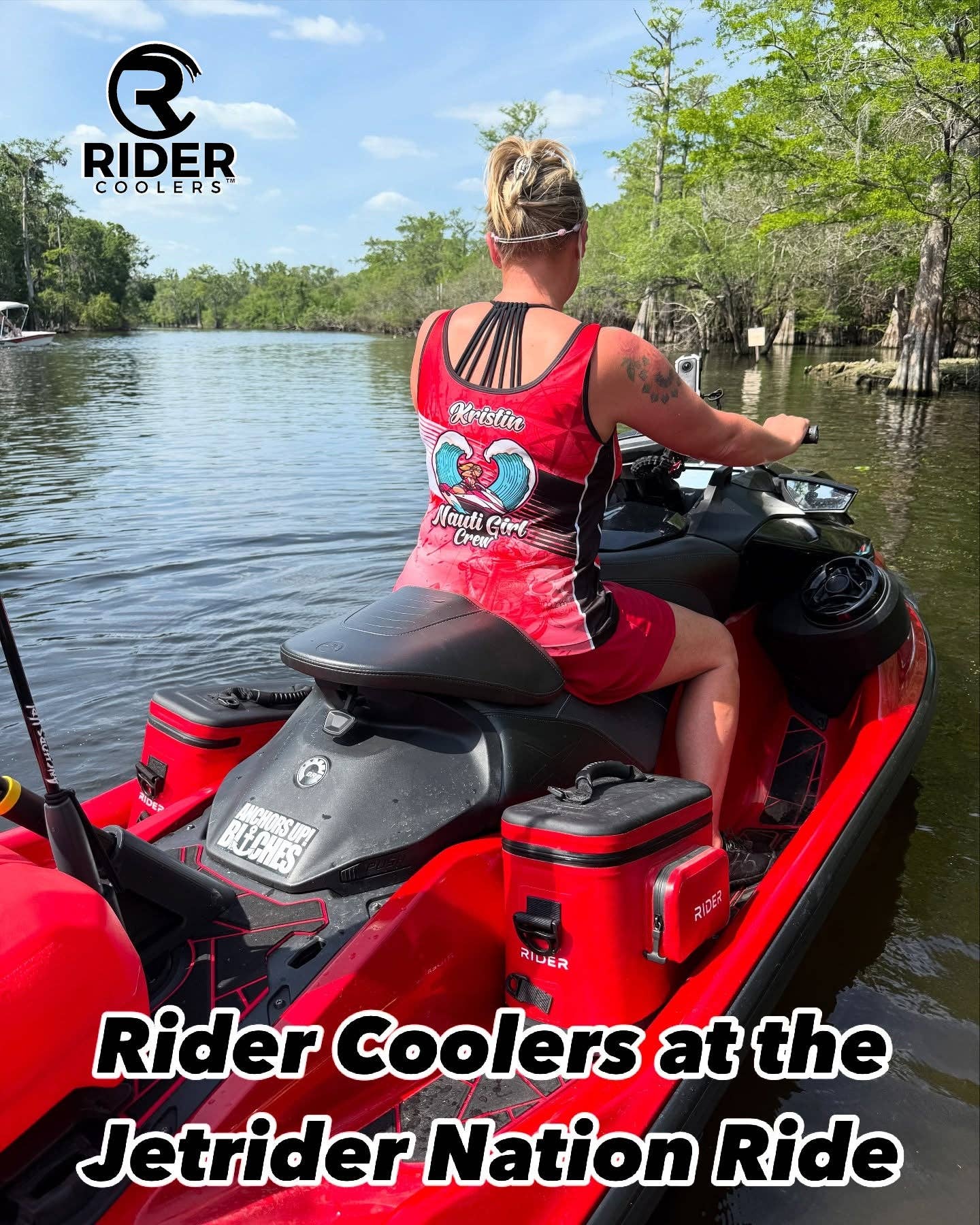 Rider Coolers, LLC - Wholesale Cooler/Cooler Bag - NEW RC102 Red 10 can jet ski cooler set of 212