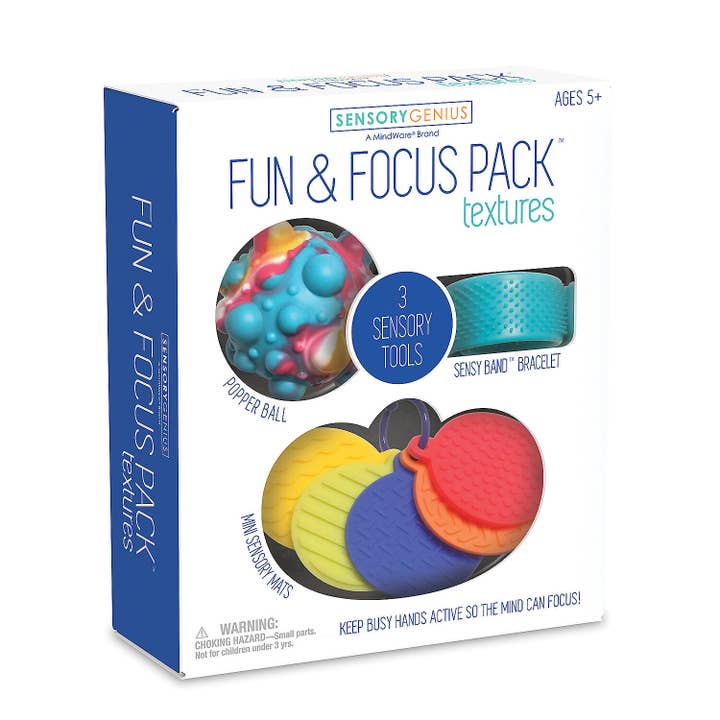 MindWare & Peaceable Kingdom - Wholesale Fidget Toy - Kids - Sensory Genius: Fun And Focus Pack - Textures