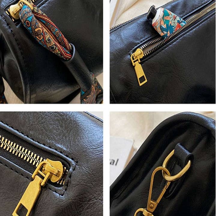 42POPS - Vendita all'ingrosso Tracolla - Donna - Borsa a tracolla con cerniera e motivo a tracolla.3