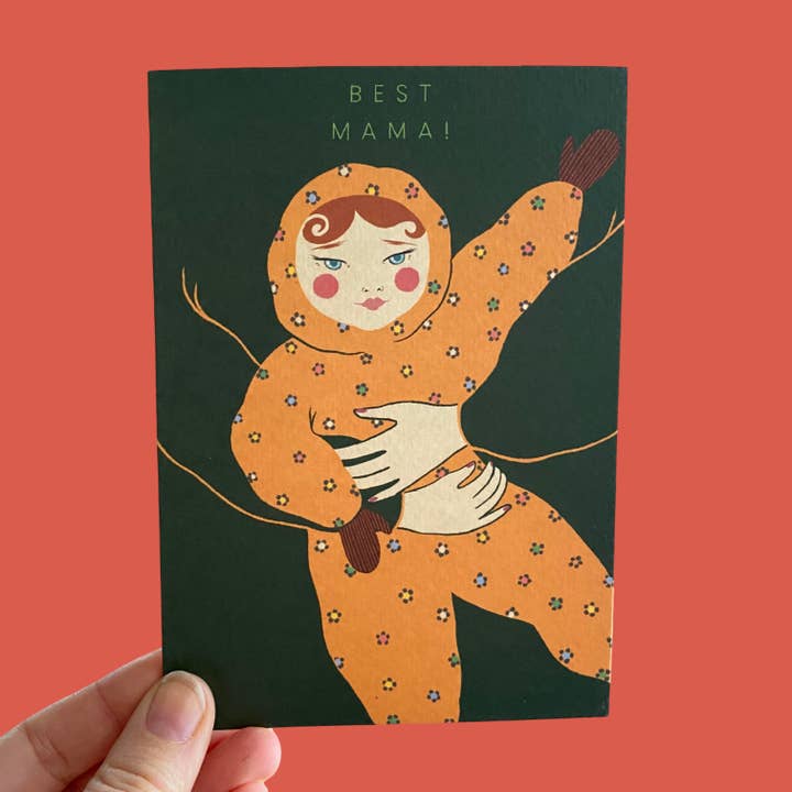 Migliore Mamma - Biglietto per la Festa della Mamma con bambino carino / Nuova Mamma per la vendita all'ingrosso da parte di Piece of the Peach