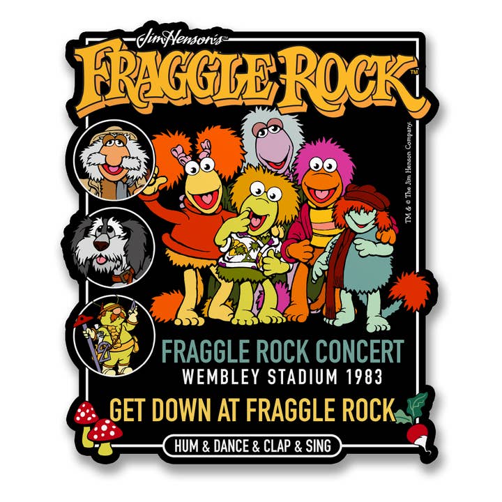 Hybris Production AB - Wholesale Sticker - Fraggle Rock in Concert Sticker