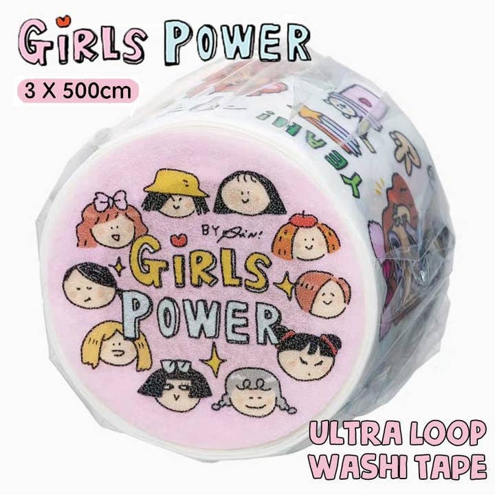 RiN! Studio US - Wholesale Washi Tape - Kawaii Washi Tape, Bullet Journaling Washi Tape, BuJo Tape, Girl Power Gift, Girl Washi Tape, Kawaii Craft Tape, Fashion Scrapbook Tape3