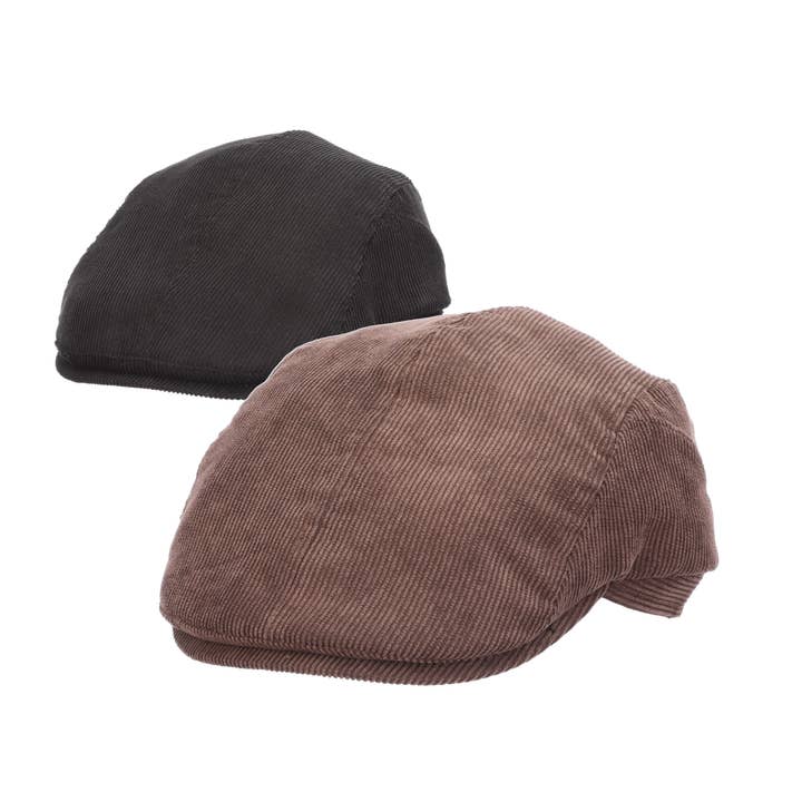 Corduroy Blend Ivy Cap- Gumshoe for wholesale by Dorfman Hat Co