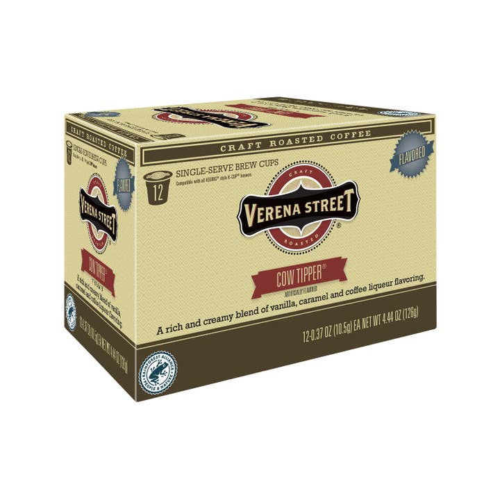 Cow Tipper® brew cups for wholesale by Verena Street Coffee Co.
