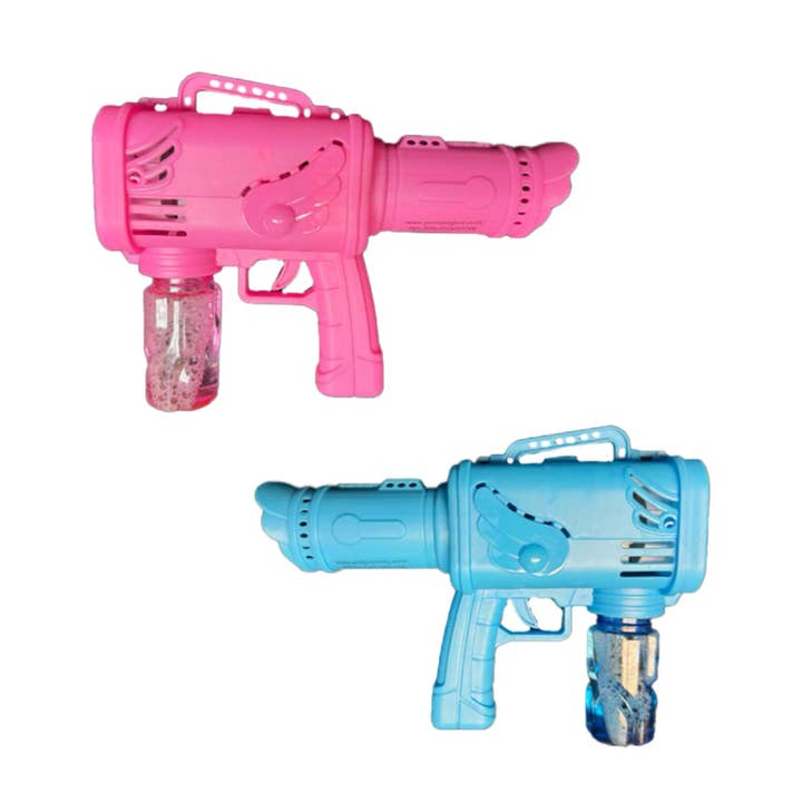 Blinkee.com, LLC - Wholesale Bubble Wand - Kids - Light Up Musical Bubble Blasting Bazooka Gun Assortment