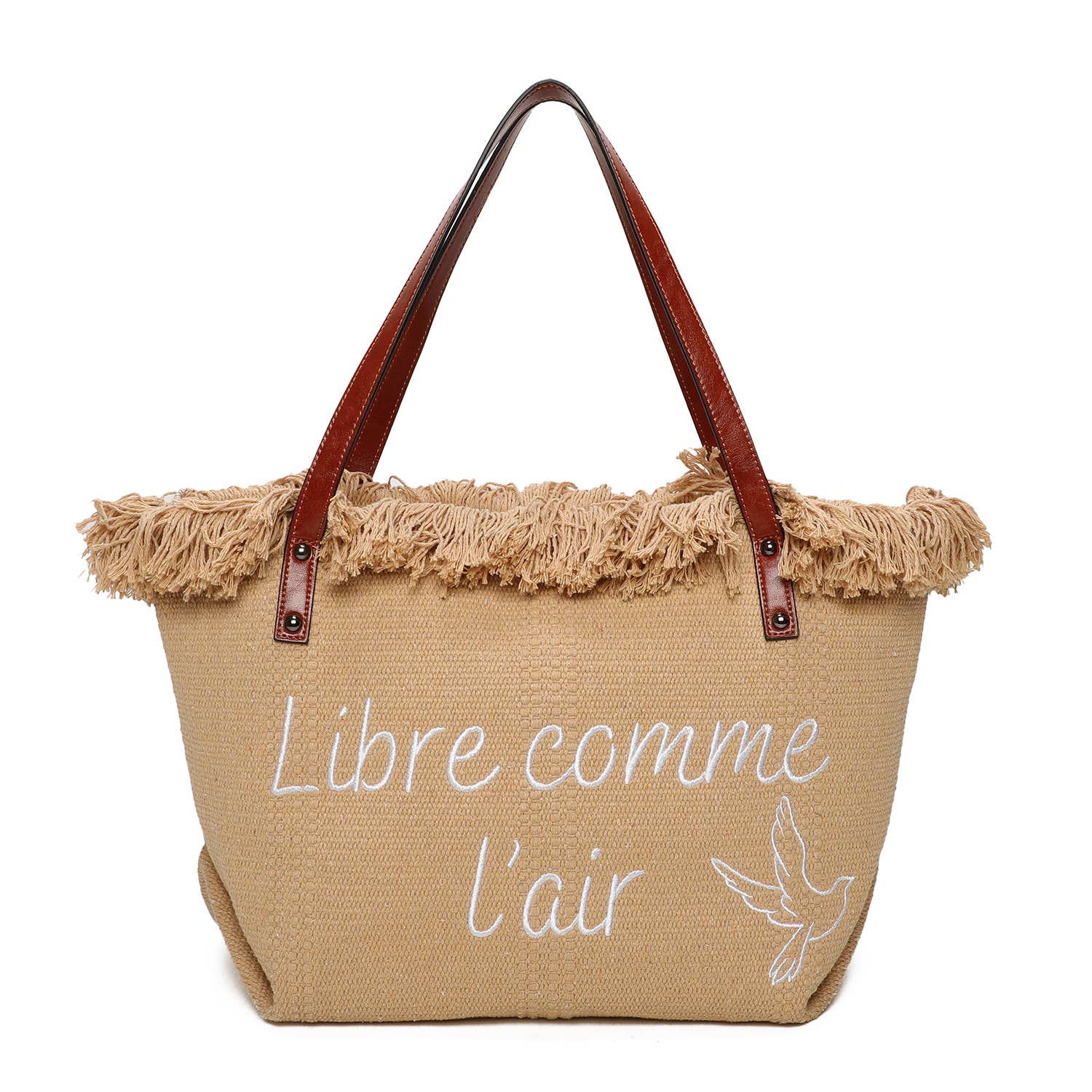INES DELAURE – wholesale Tote bag – Women's – Zipped tote bag "Free as a bird"12