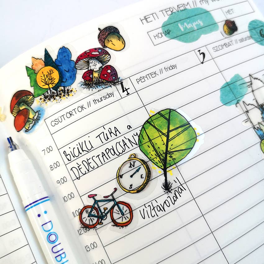 Papetri paperworks - Wholesale Sticker - Transparent Waterproof Sticker Sheet - Dog Dreams4