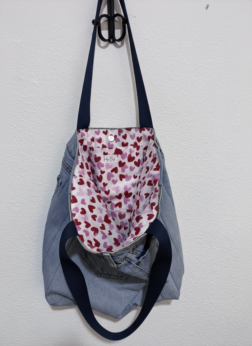 Indigo Bags - Wholesale Tote Bag - Women's - Levi's Upcycled Denim Tote Bag – double hearts2