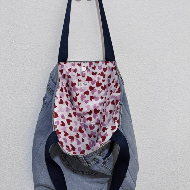 Indigo Bags - Wholesale Tote Bag - Women's - Levi's Upcycled Denim Tote Bag – double hearts2