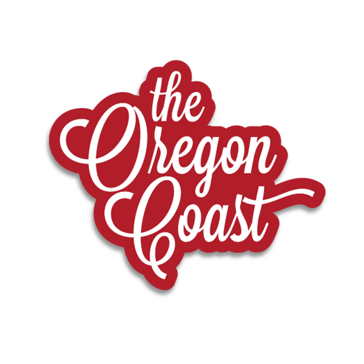 Patchmarks - Wholesale Sticker - "The Oregon Coast" 4-inch Script Sticker (3 color options)0