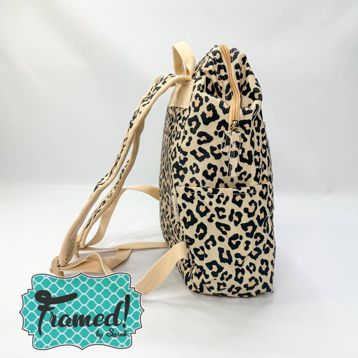 Framed By Sarah - Wholesale Cooler/Cooler Bag - Leopard Backpack Cooler