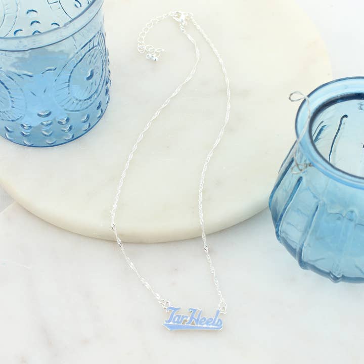 Unc Tarheels Slogan Necklace for wholesale by Seasons Jewelry