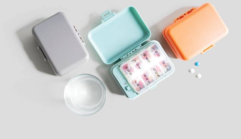 DM Merchandising - Wholesale Pill Organizer - Wellness Keeper Light Up Pill and Vitamin Case1