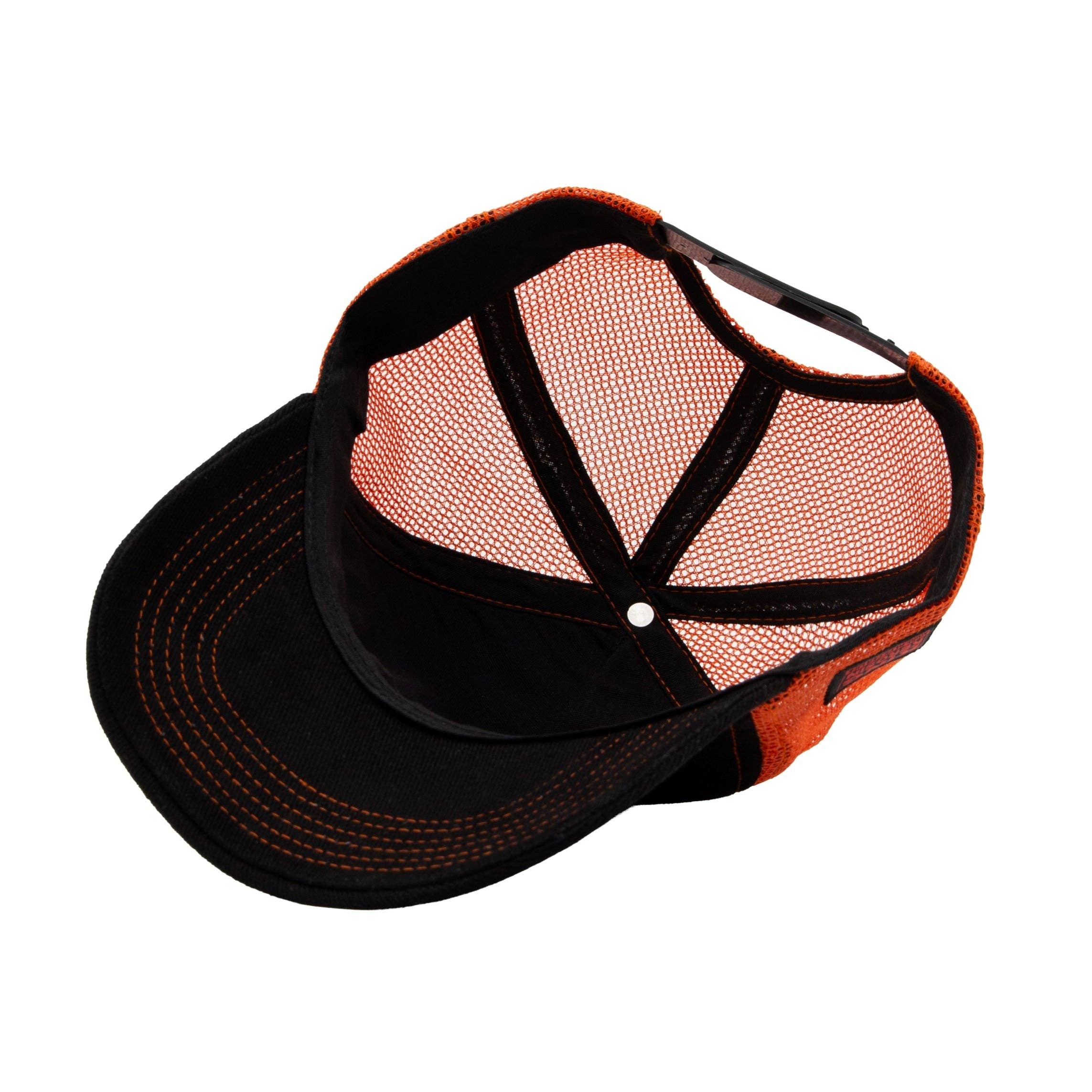 arancione Cappellino da camionista «Mai fottere un fottuto» in vendita all'ingrosso su Faire4