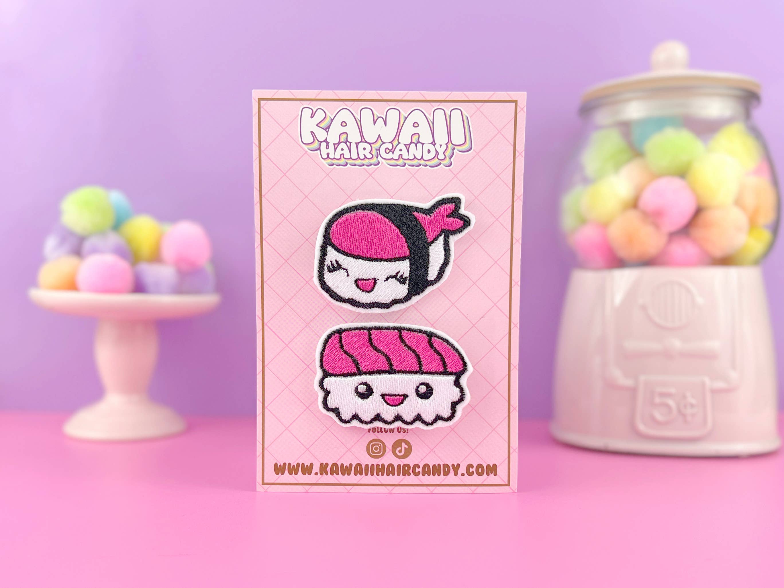 Kawaii Hair Candy - Wholesale Hair Clip - Women's - Kawaii Sushi Hair Clips Set
