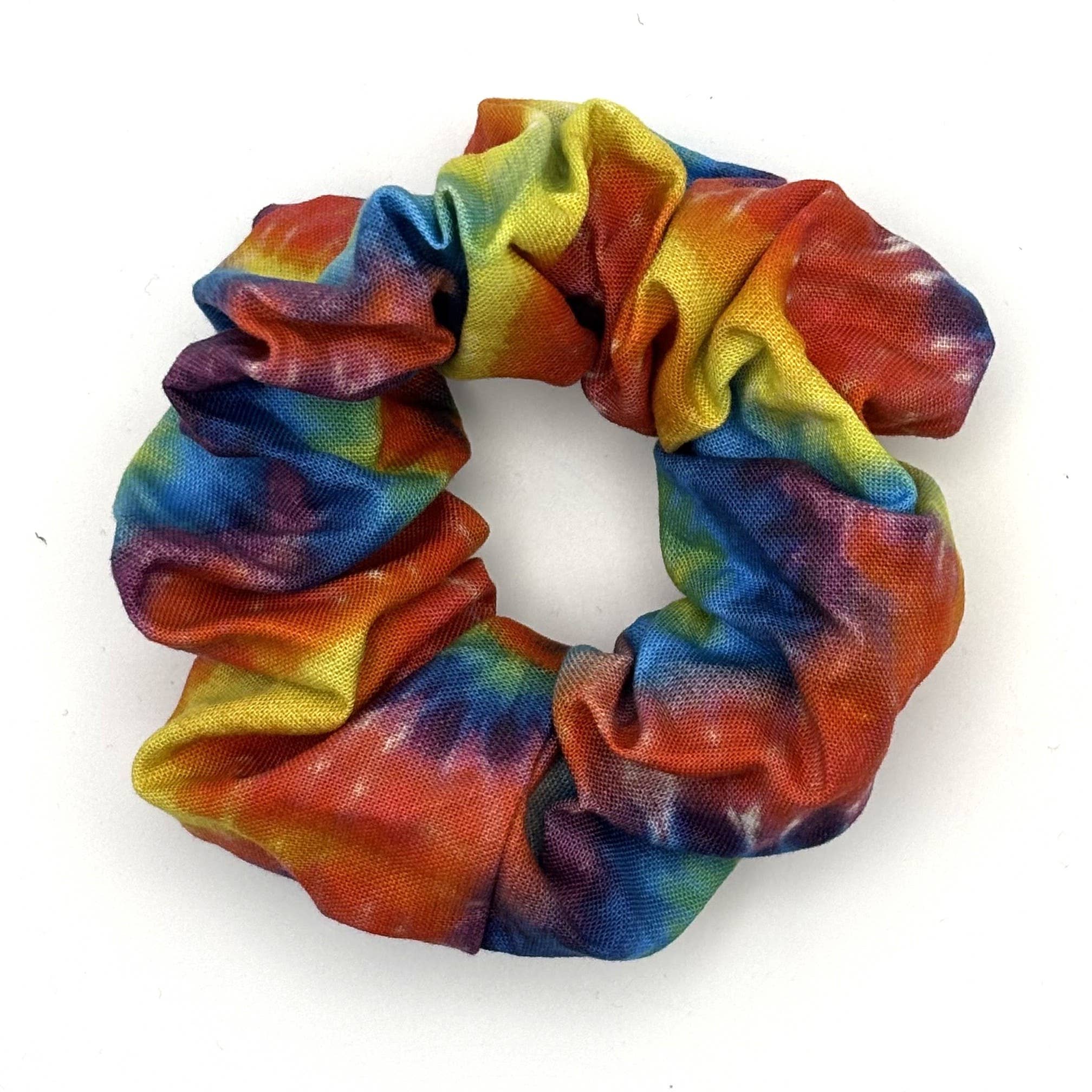 QuietJoy - Vente Chouchou – femme - Chouchou fait main en coton tie-dye2