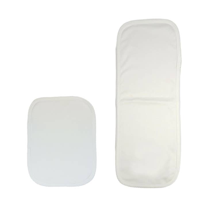 White Pima Burp Cloth for wholesale by MARCELA