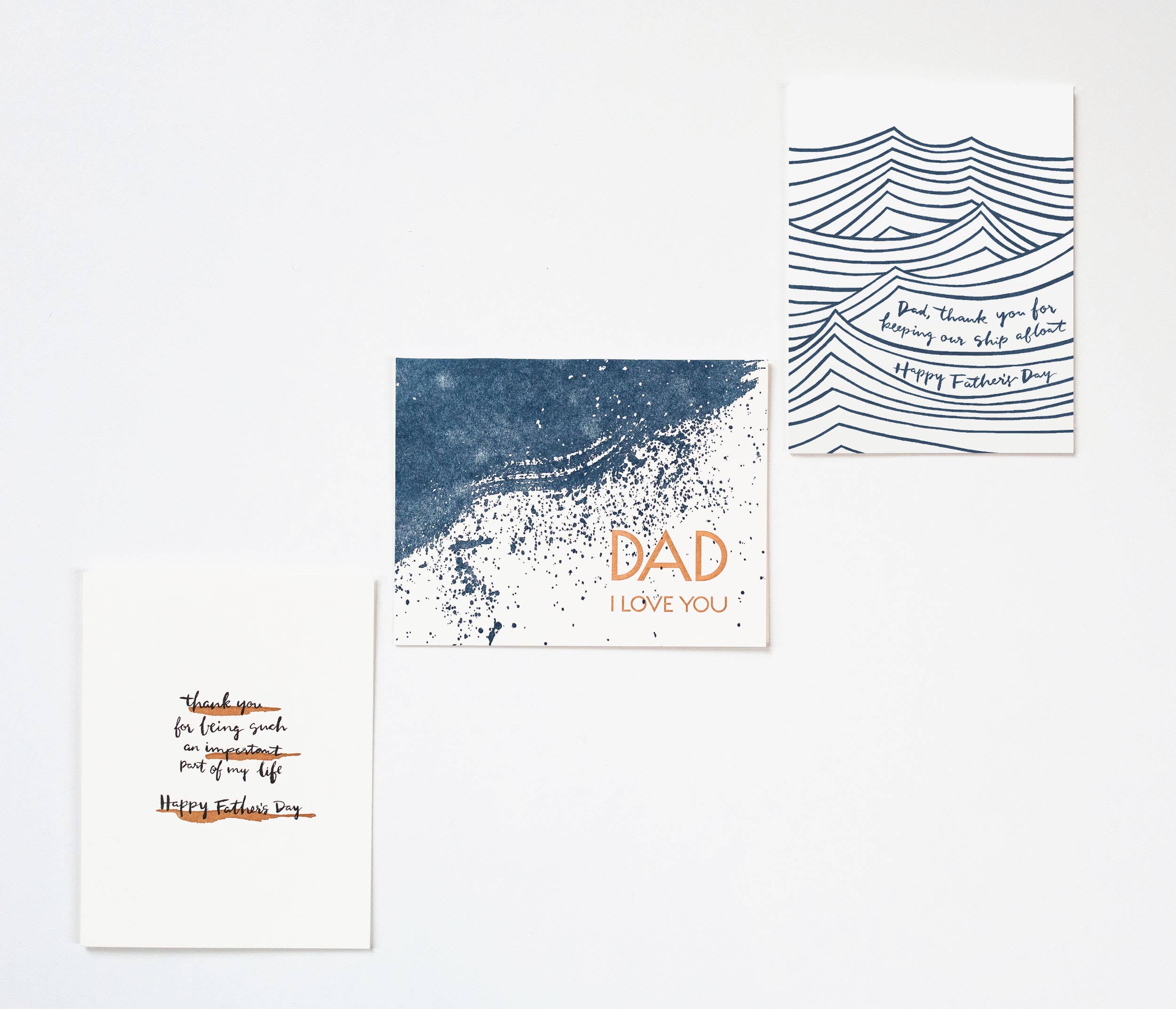 Lake Erie Design Co. - Wholesale Father's Day Card - Dad Thank You for Keeping our Ship Afloat - Fathers Day Card2
