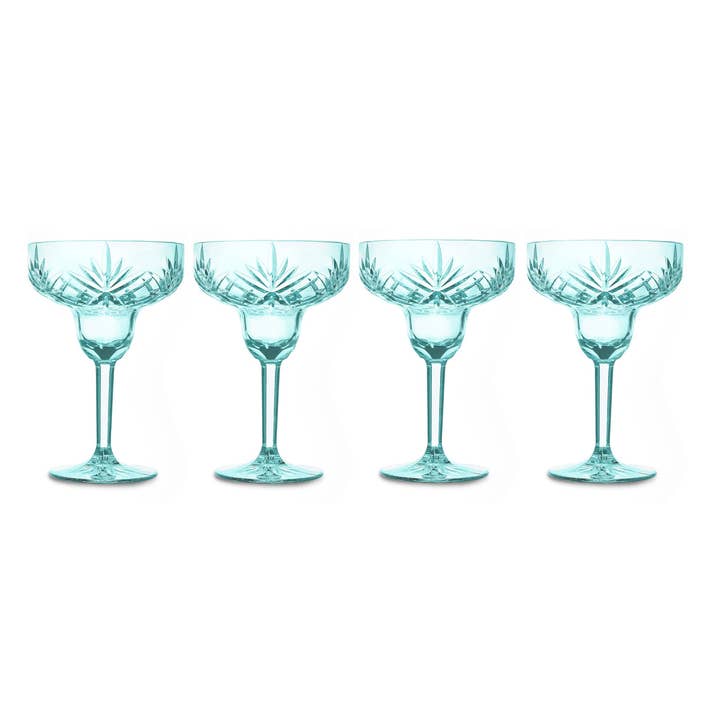 Set of Four Dublin Acrylic Margarita Seafoam for wholesale by Godinger