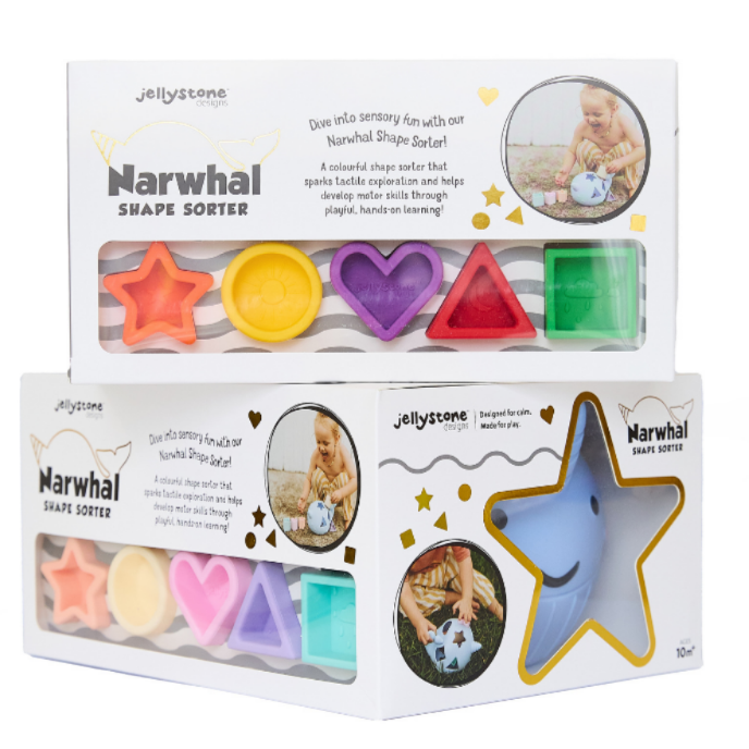 Jellystone Designs - Wholesale Toy set – Kids - Narwhal Shape Sorter2