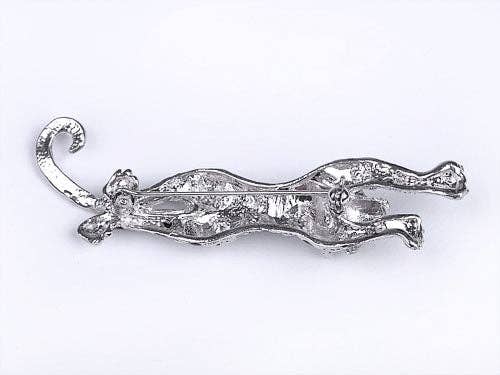 AK Brand - Vente Broches - Broche à bijoux en forme de léopard en émail noir4