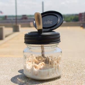 Recap Mason Jar Shaker Lids for 4oz Mini Ball Jars 4 Pack
