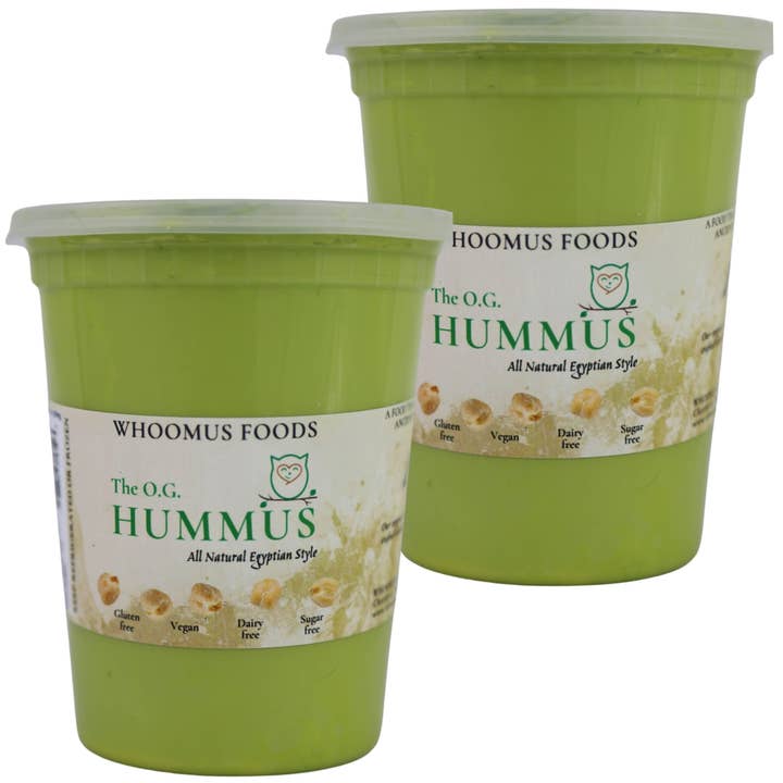 32oz - 2 Pack All Natural Gourmet Hummus Original Flavor for wholesale by Whoomus Hummus