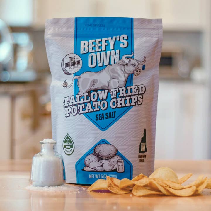 Beefy's Own - Vente Chips - Chips de pommes de terre au suif et sel de mer